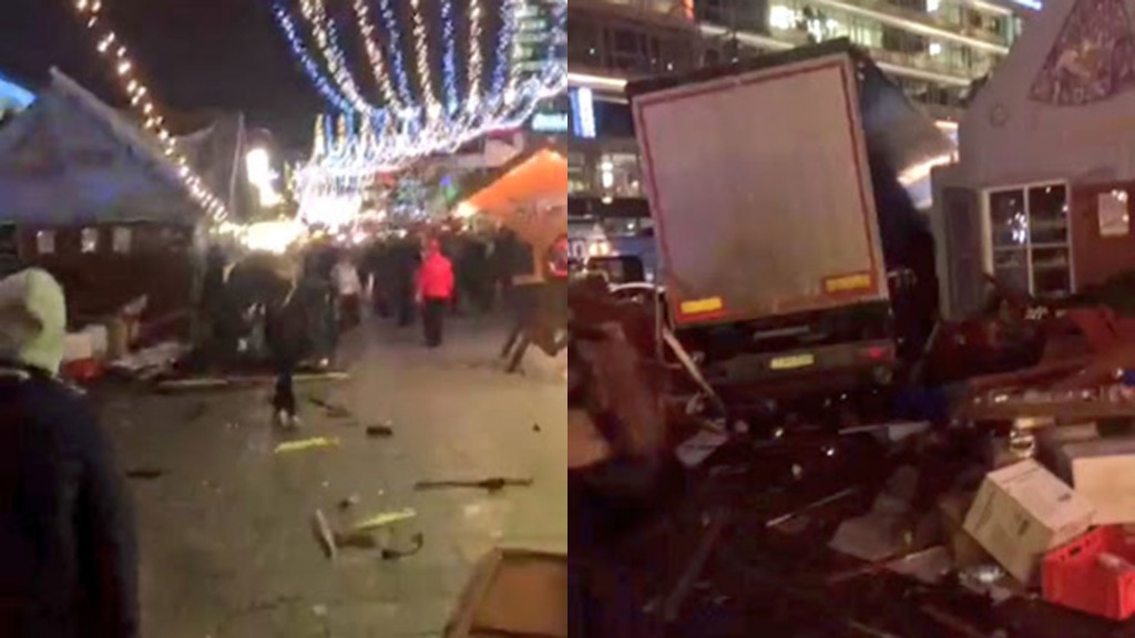 Un camión embistió contra un mercado de Navidad en Berlín: hay 12 muertos y al menos 50 heridos