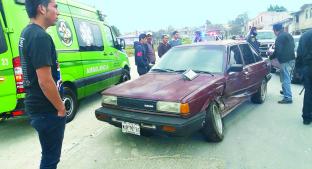 Taxista en estado de ebriedad embiste a familia