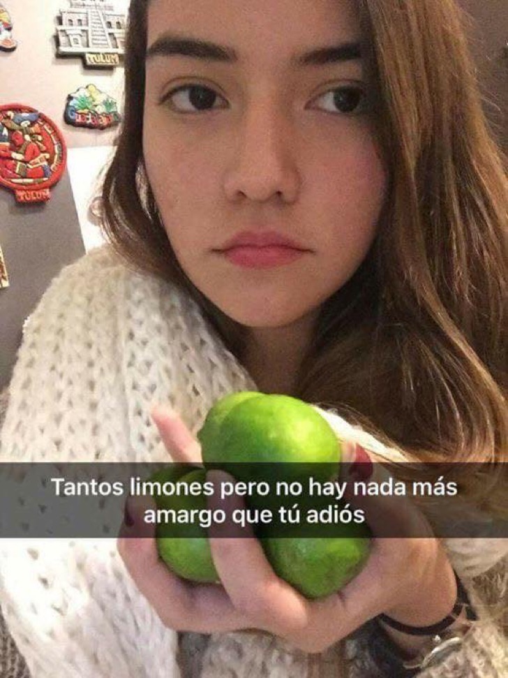 Esta divertida chica quiso compartir su tristeza en Snapchat luego de que su novio la dejara