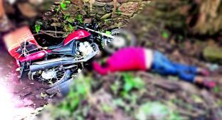 Motociclista vuela al más allá, en Almananco de Becerra