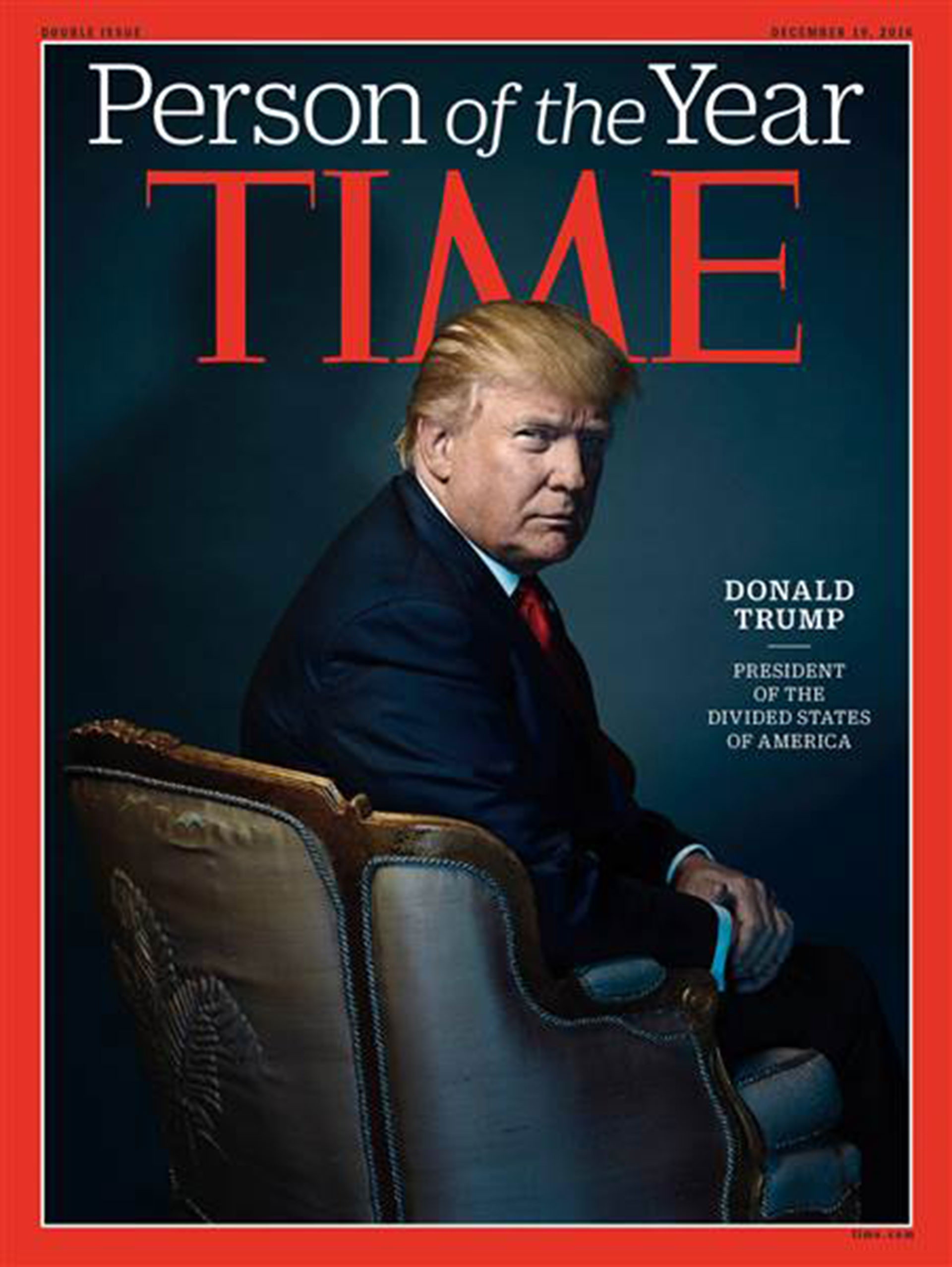 Time eligió a Donald Trump como "Persona del año" con una dura ironía en su portada