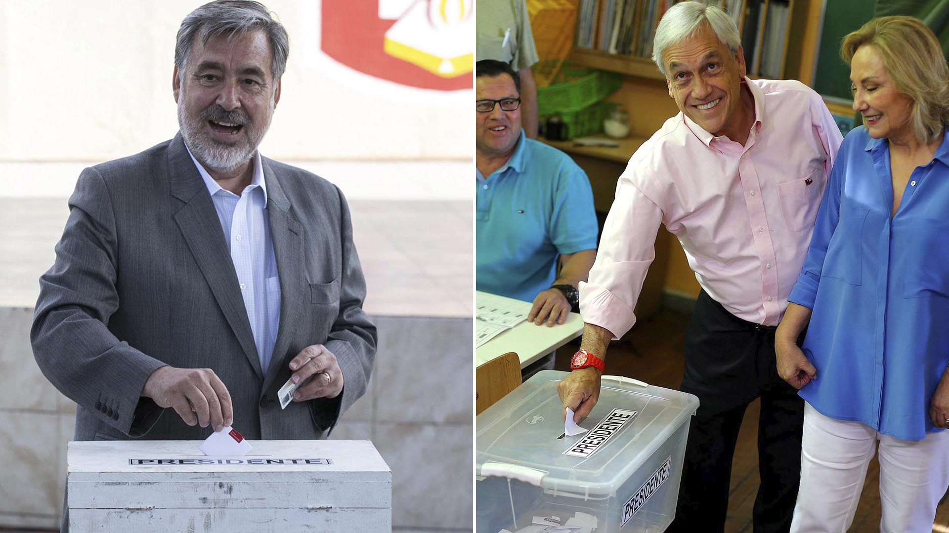 Los dos candidatos a la presidencia de Chile votaron y expresaron su confianza en ganar el ballotage