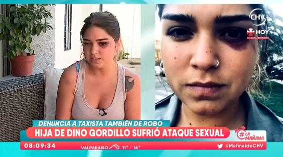 El crudo relato de brutal ataque sexual que sufrió la hija de Dino Gordillo por parte de un taxista