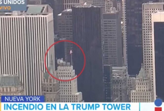 Bomberos combaten incendio en Torre Trump, en Nueva York