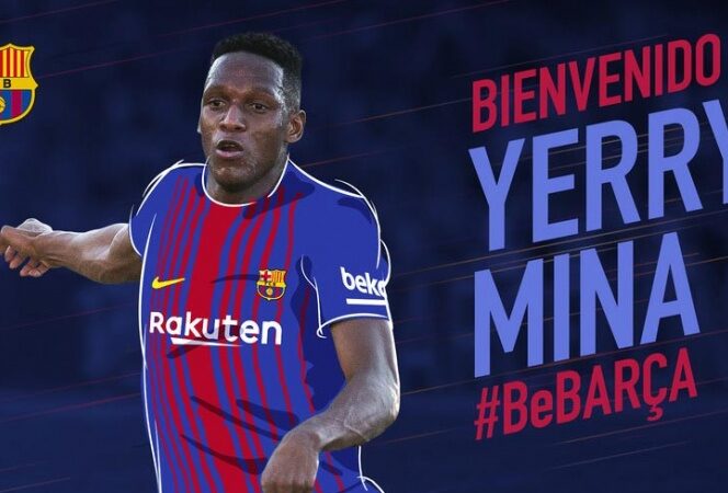 Yerry Mina, nuevo jugador del Barcelona