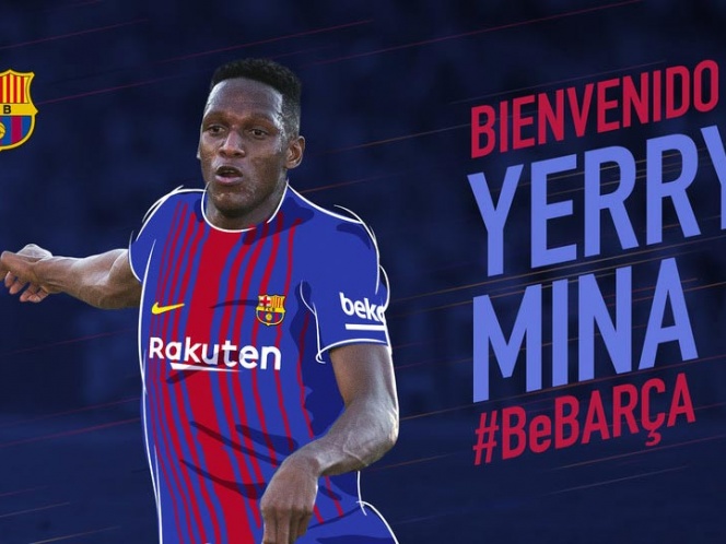 Yerry Mina, nuevo jugador del Barcelona