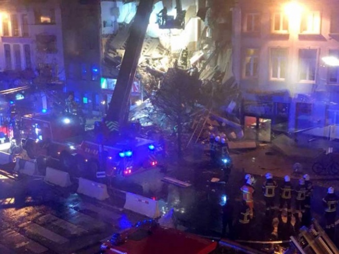 Explosión destruye un edificio en Bélgica; hay varios heridos