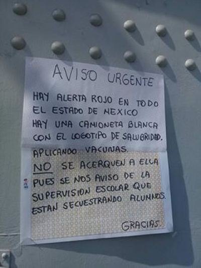 Directivos de kínder alertan a padres sobre robo de niños en Ecatepec