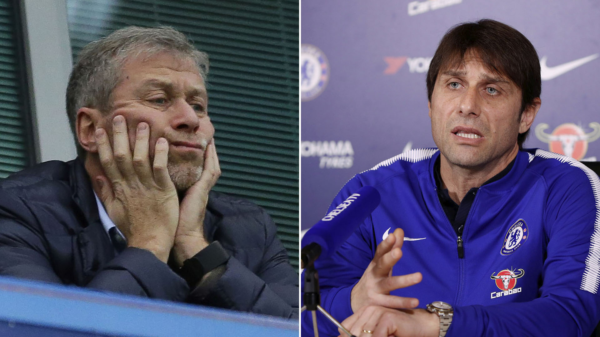 Crisis en el Chelsea: tensión entre Antonio Conte y Roman Abramovich