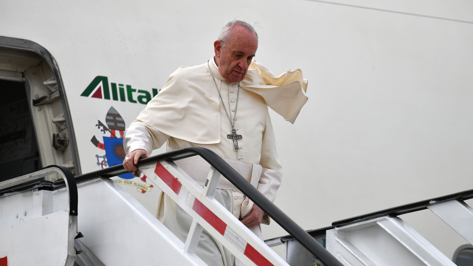 Imágenes de la llegada del papa Francisco a Chile