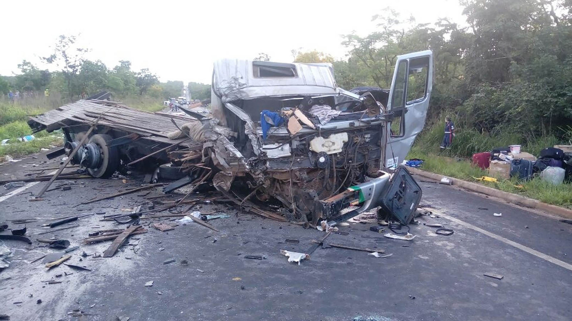 Al menos 13 muertos y 39 heridos en un accidente múltiple en Brasil