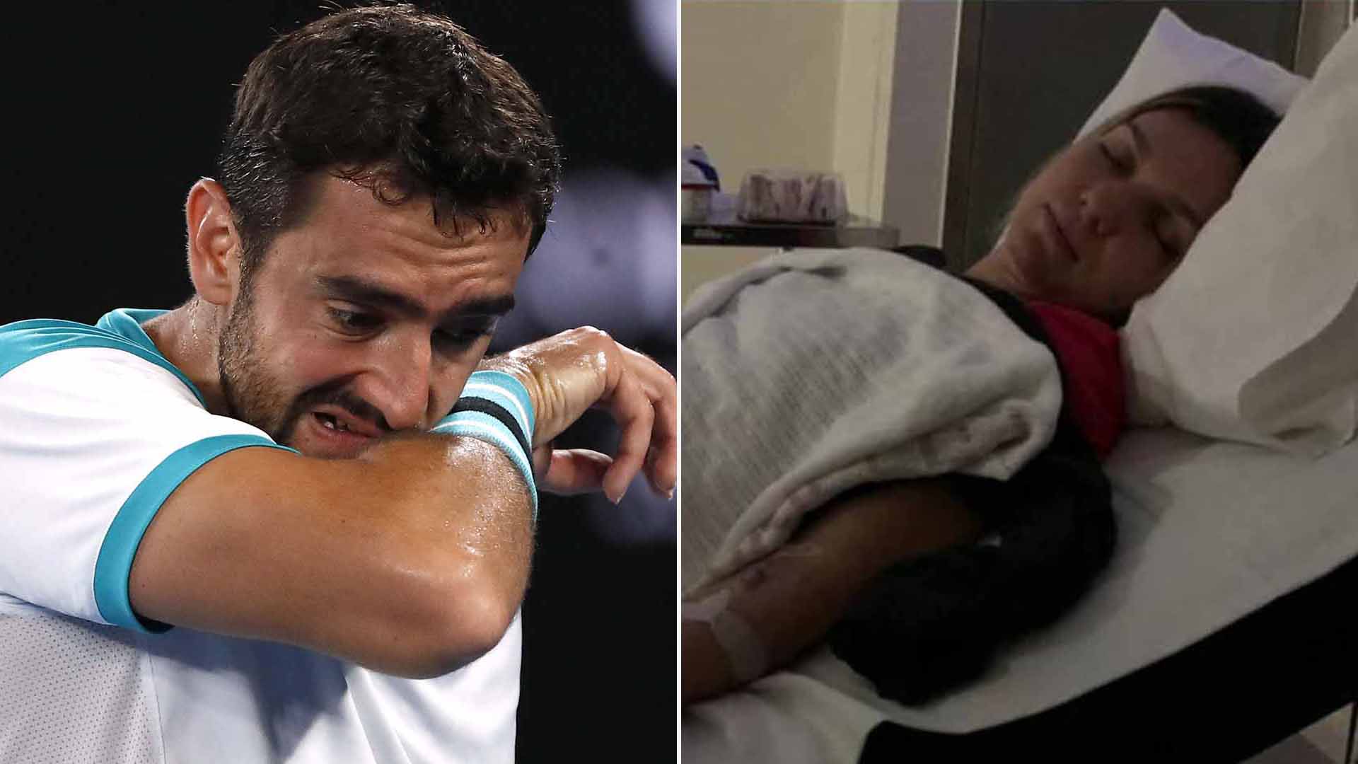 Polémica por el calor extremo en el Australian Open: Halep acabó internada y Cilic se sumó a las protestas