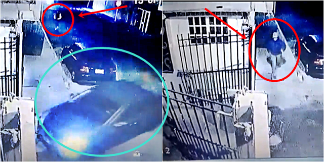 (VIDEO) Encañonan a vecino para robarle su coche en la puerta de su casa