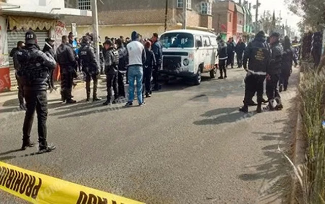 Pasajero de combi muere asesinado por asaltantes en Ecatepec