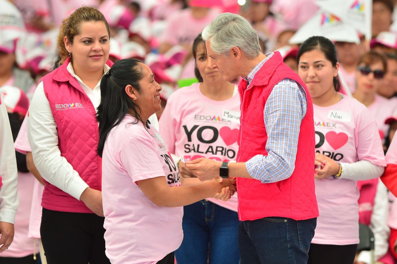 CON SALARIO ROSA SE BRINDAN MÁS POSIBILIDADES DE SUPERACIÓN Y CRECIMIENTO PERSONAL A MUJERES MEXIQUENSES: ALFREDO DEL MAZO