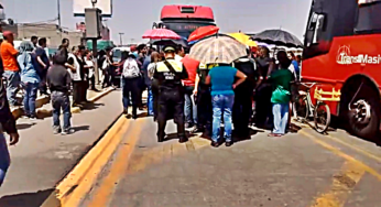 VIDEO: Impiden paso del Mexibús para protestar por falta de agua en Ecatepec
