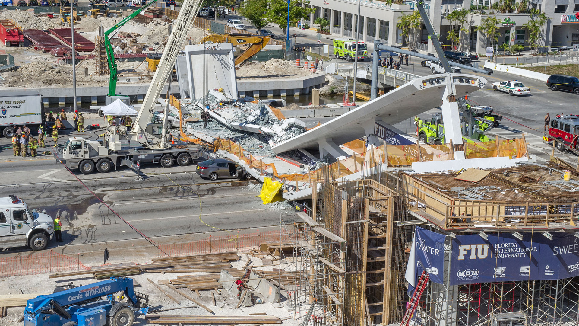 Tragedia de Miami: todas las partes involucradas se culpan unas a otras por el colapso del puente peatonal