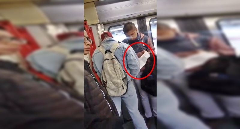 VIDEO: Graban a otra pareja de homosexuales sosteniendo relaciones en el Metro