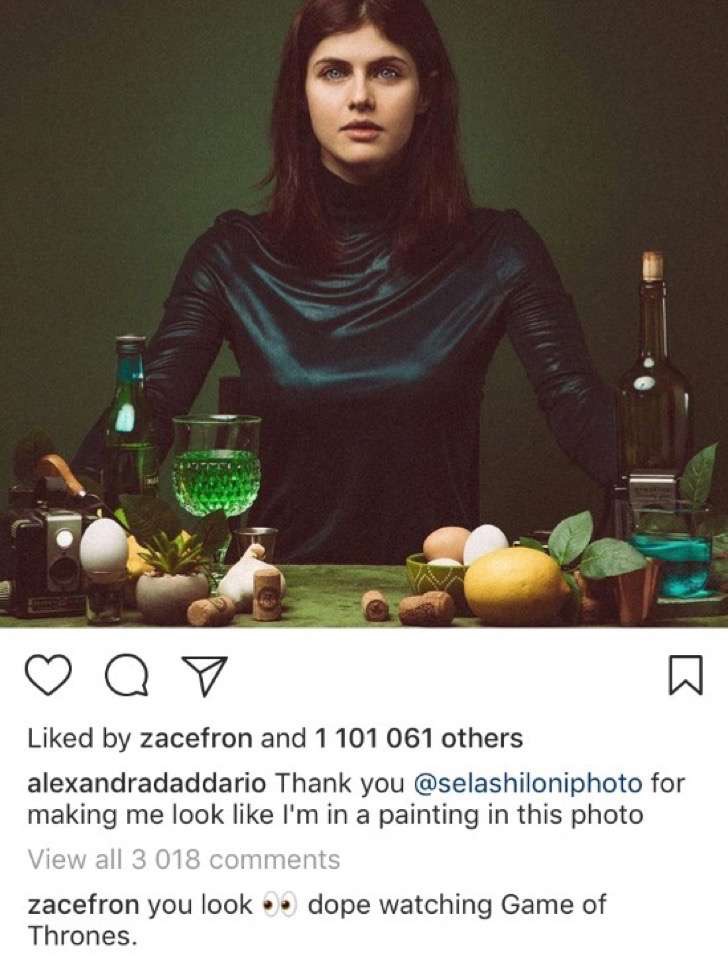 Toda la evidencia de que Zac Efron está saliendo con Alexandra Daddario. ¡Instagram es como cupido!