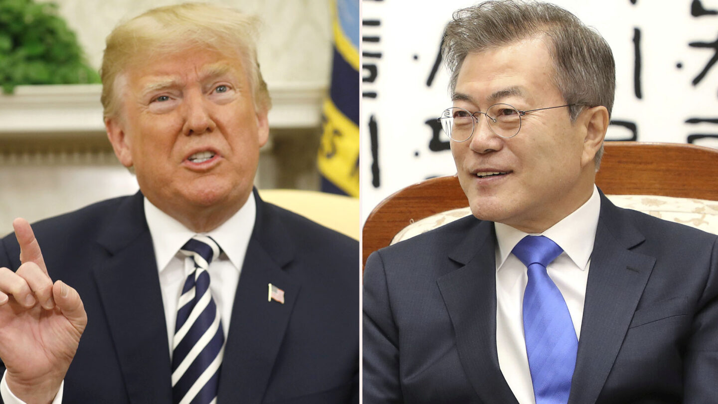 Donald Trump dialogó con el presidente de Corea del Sur tras la histórica cumbre con el Norte Las cosas van muy bien |