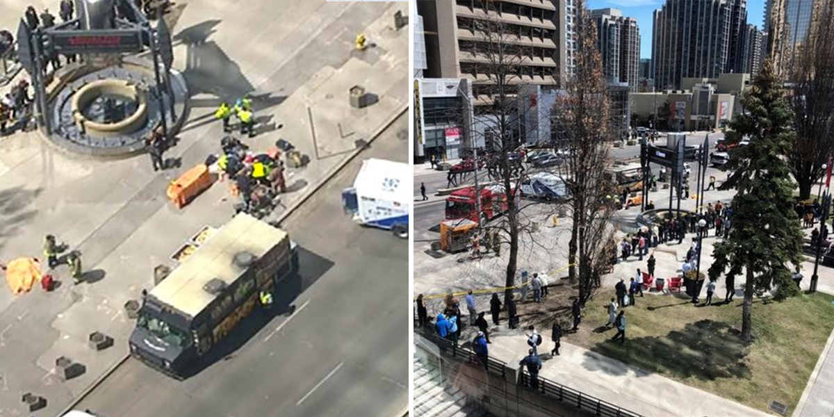 Arrollamiento en Toronto fue “deliberado”, dice la policía