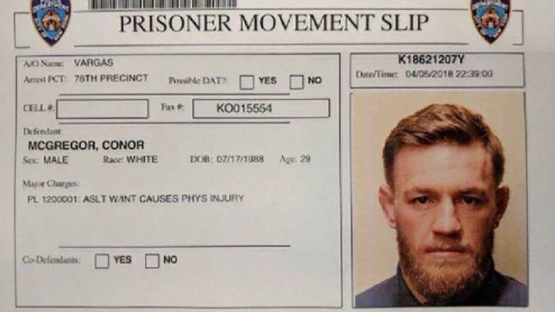 Conor McGregor fue liberado tras pagar una fianza: cómo quedó su situación legal