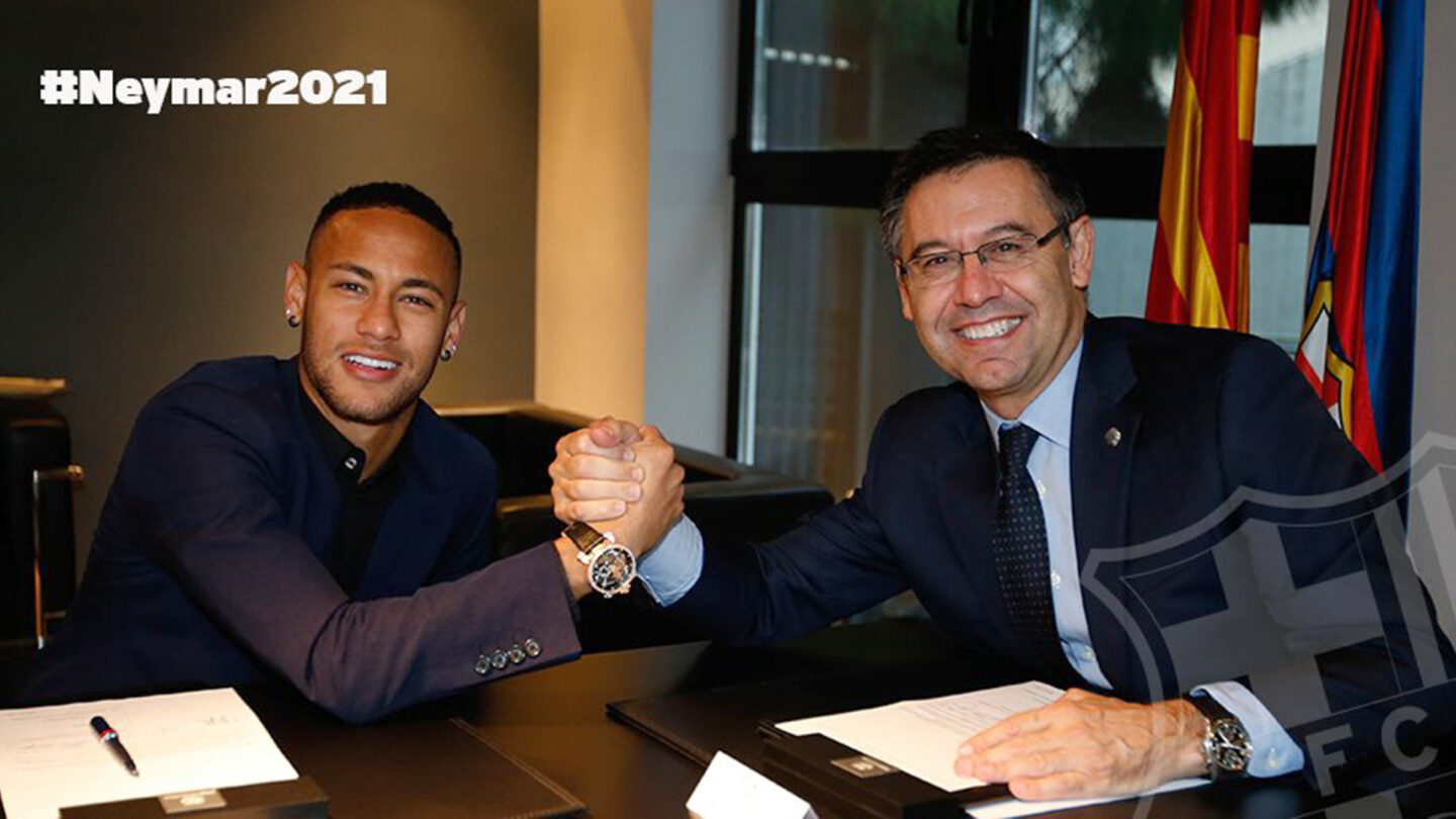 El presidente del Barcelona habló del posible retorno de Neymar al club catalán |