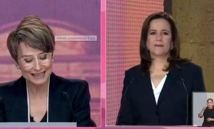 Margarita Zavala tardó casi 20 minutos en participar en el debate presidencial