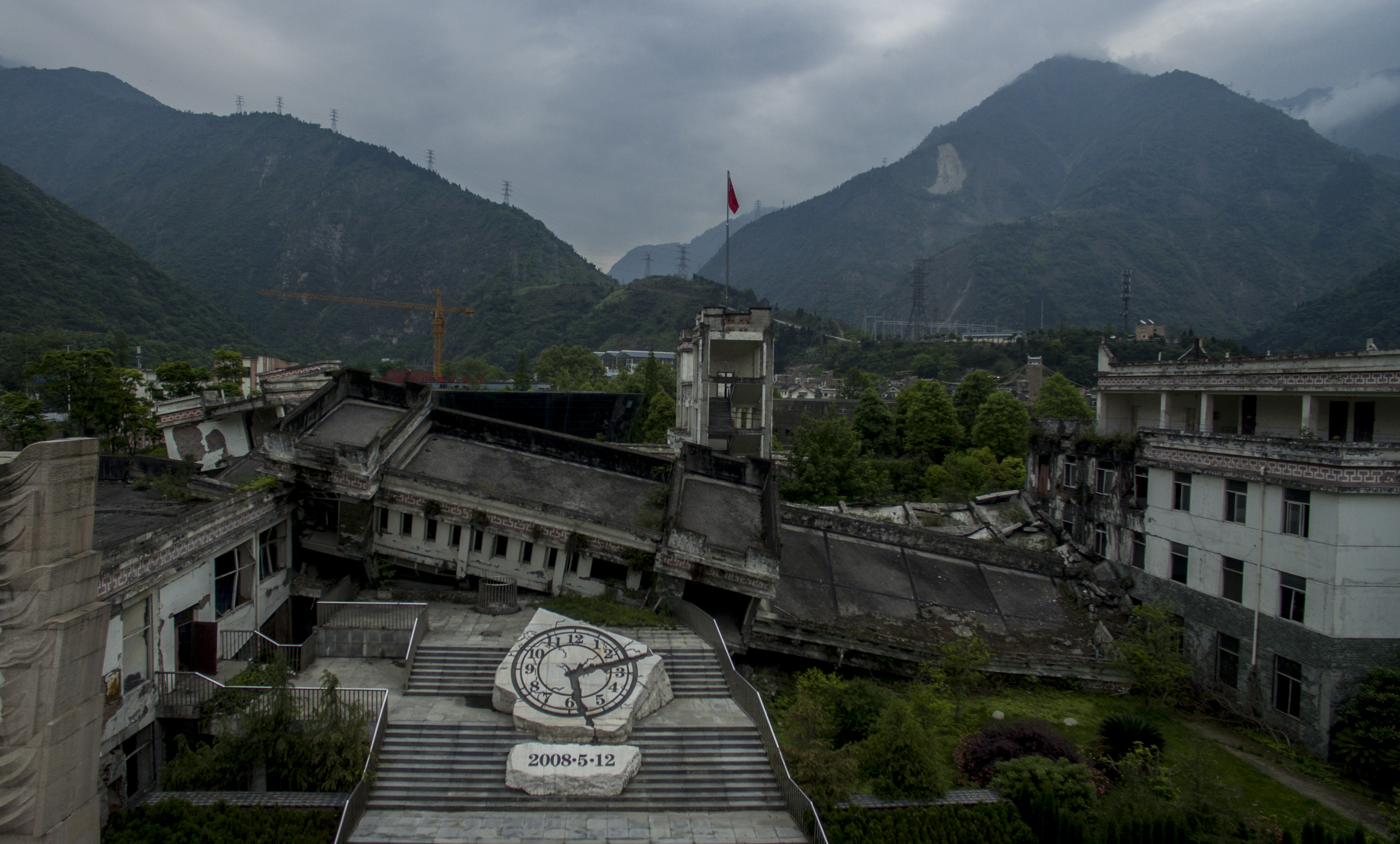 Las fotos de la espectral ciudad china de Beichuan, 10 años después del devastador terremoto que mató a 80.000 personas