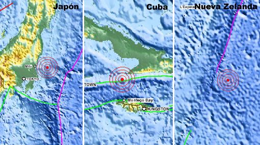 Reportan sismo de mediana intensidad en el centro de Japón