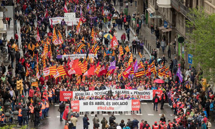 En Europa la clase obrera marcha por una justicia salarial