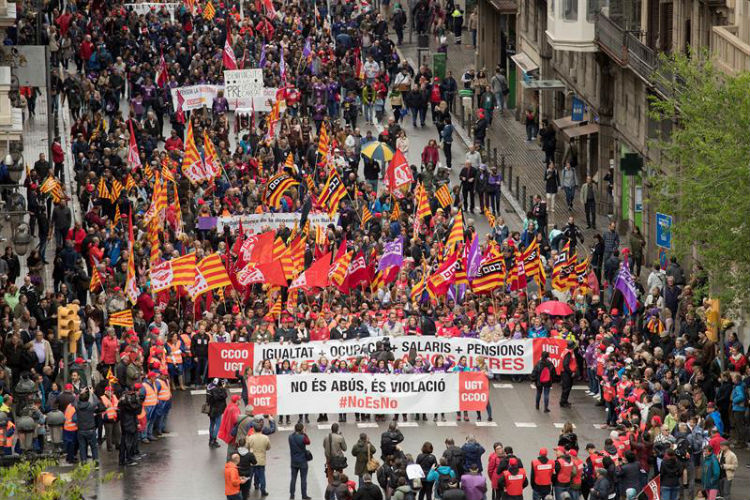 En Europa la clase obrera marcha por una justicia salarial