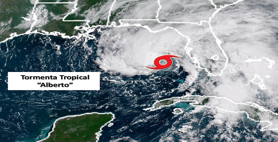 Tormenta “Alberto” avanza hacia sur de EU