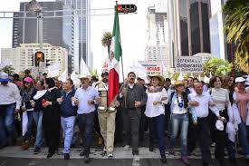 Marcha por la Dignidad arriba al Ãngel de Independencia