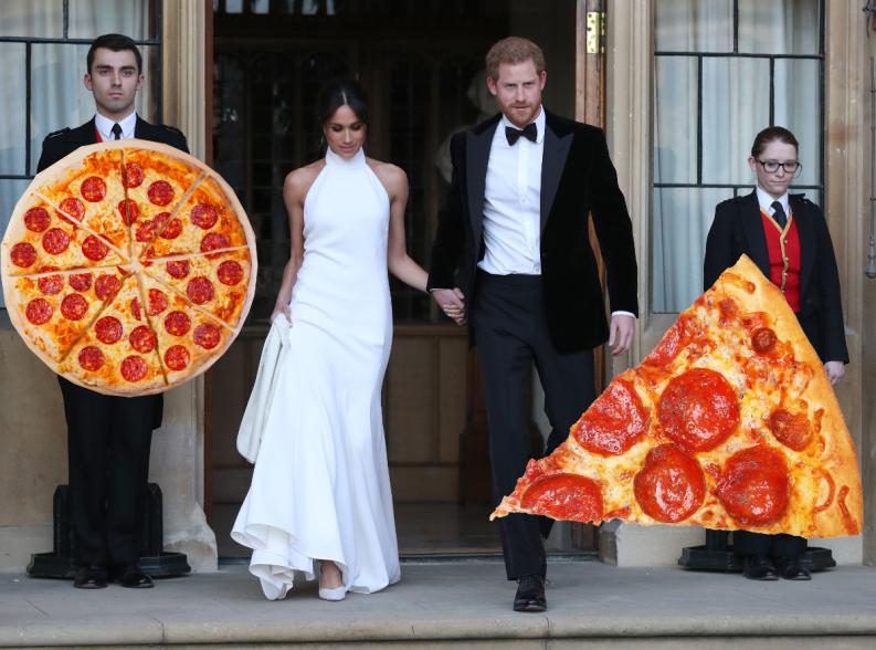 Boda real: un héroe misterioso rompió el protocolo y pidió pizzas en la fiesta, ¿WTF?