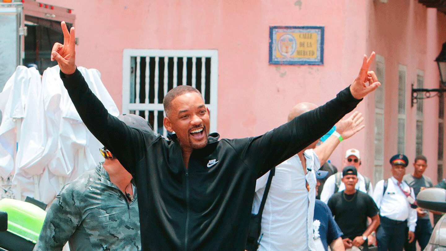 Will Smith deja Cartagena después de un mes de cine reguetón y champeta |