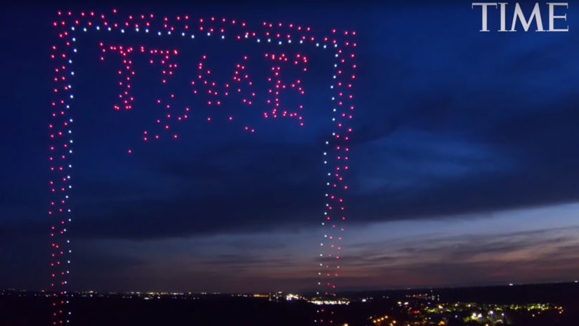 Video | 958 drones en el cielo: La revista Time sorprende con una impresionante portada