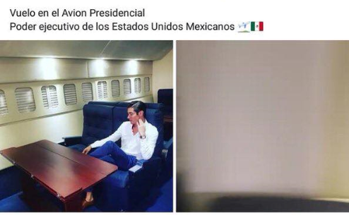 Hijo de General del Ejercito mexicano presume vida y viajes en Avión Presidencial