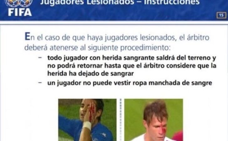 ¿Por qué Mascherano pudo seguir jugando a pesar de tener la cara ensangrentada?