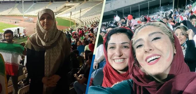 Mujeres iraníes entraron por primera vez a un estadio de futbol