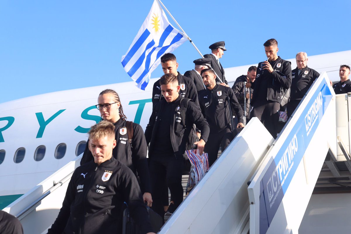 Selección de Uruguay ya se encuentra en Rusia para el Mundial