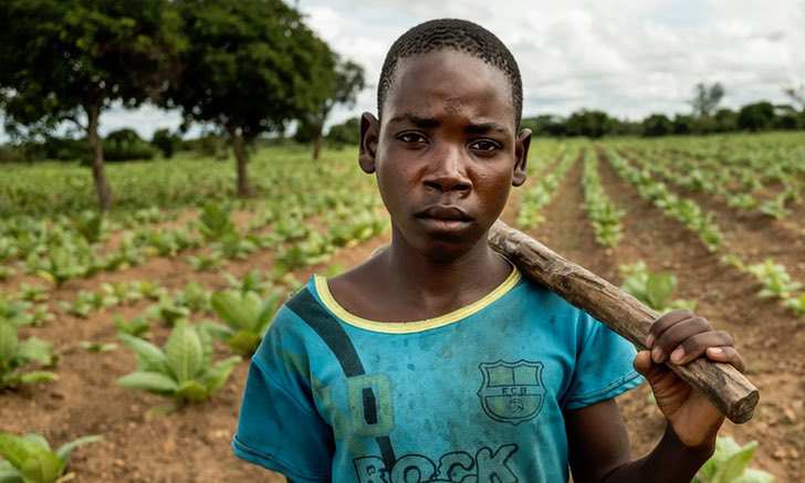 Enfermos, maltratados y sin escuela: Los niños explotados detrás del auge de la industria del tabaco