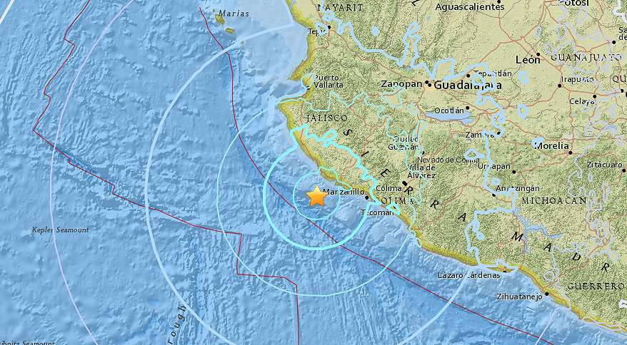 México: Registran sismo de magnitud 5.9 frente a la costa de Jalisco