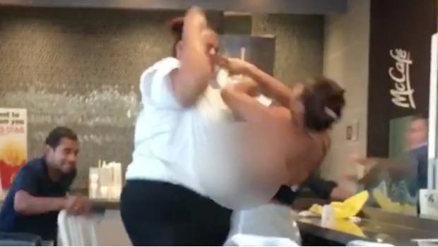 Gran pelea en restaurante de McDonald´s dejo clara ganadora