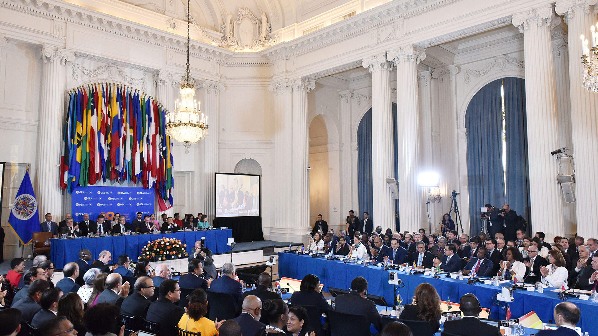 La Asamblea General de la OEA (AFP)