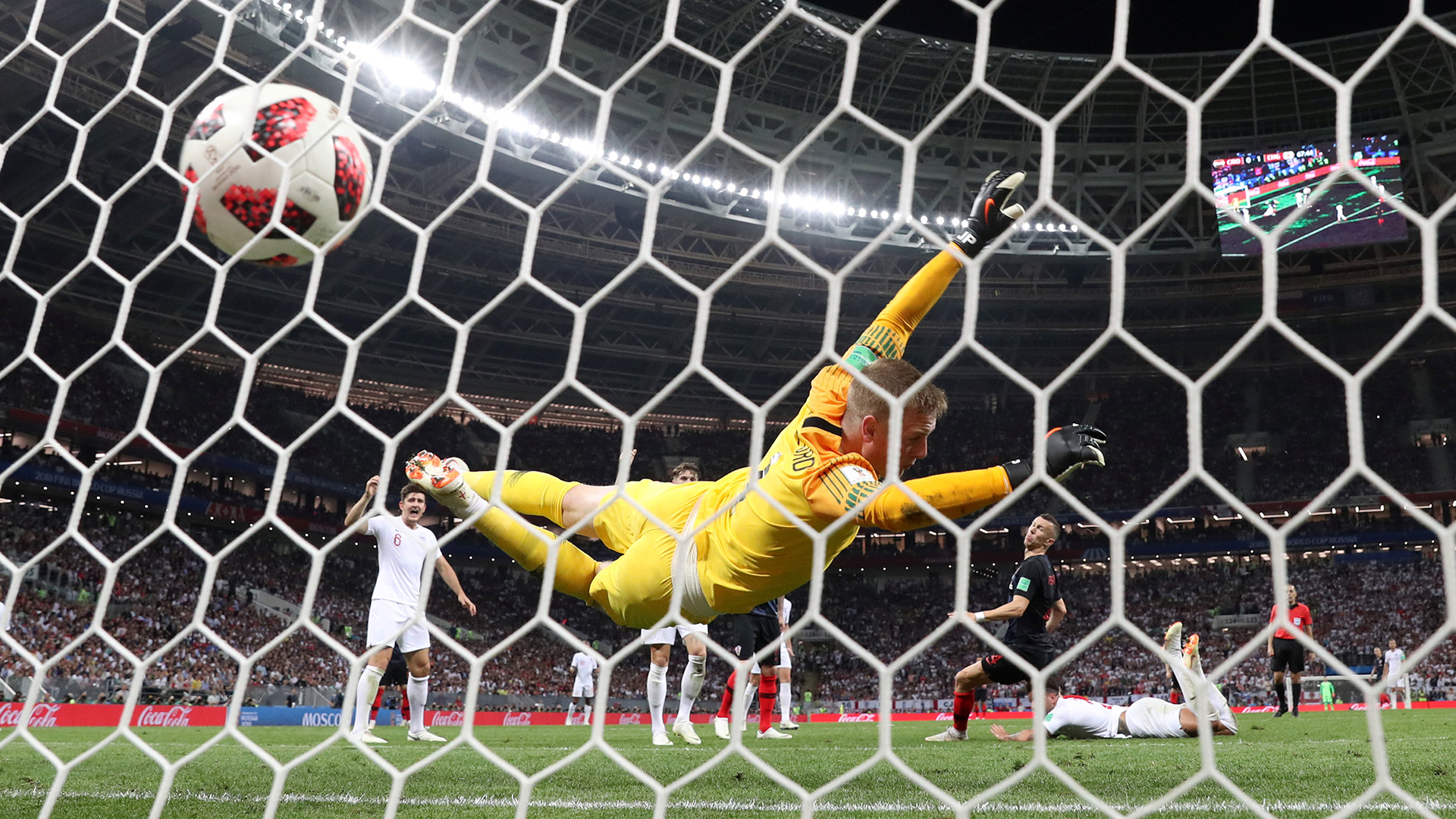 El gol de Ivan Perisic en la semifinal que Croacia le ganó a Inglaterra (REUTERS/Carl Recine)