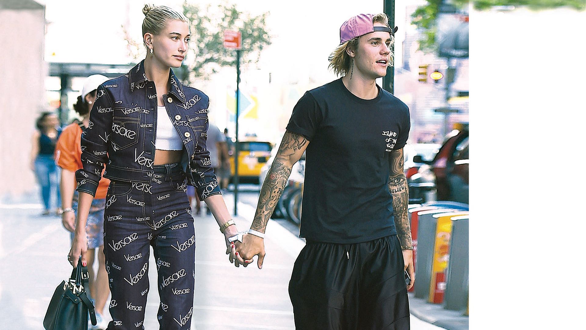 Justin Bieber y Hailey Baldwin caminando por Nueva York. Fotonoticias