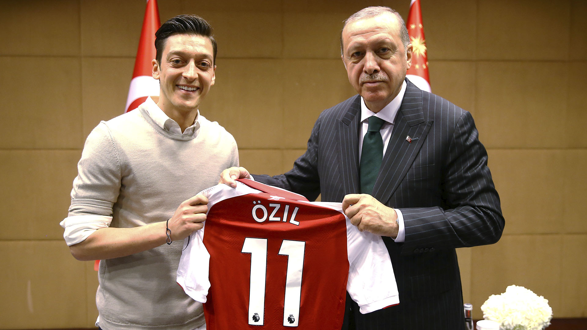 La foto de Ozil con Erdogan que desató la polémica (Reuters)