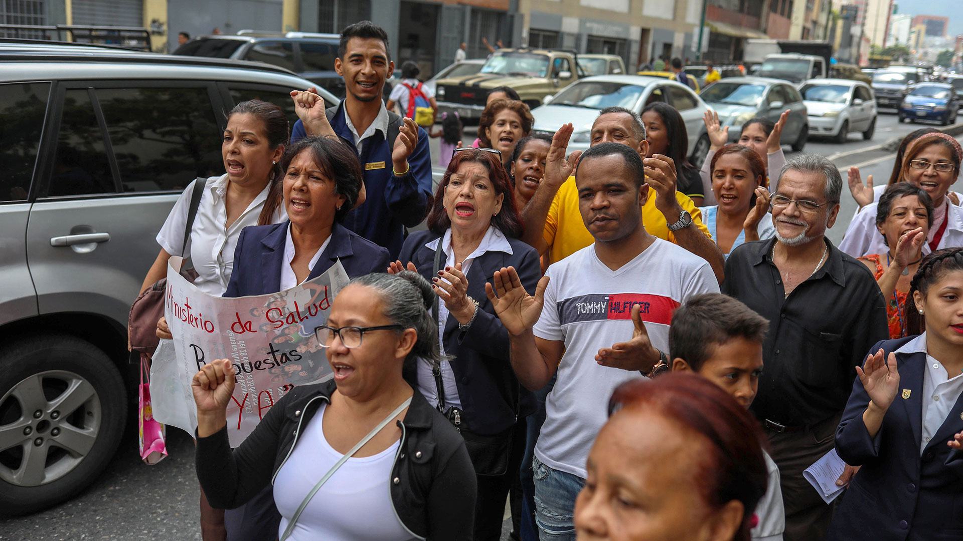 Se realizaron llamados para que el pueblo se sume a las protestas (EFE)