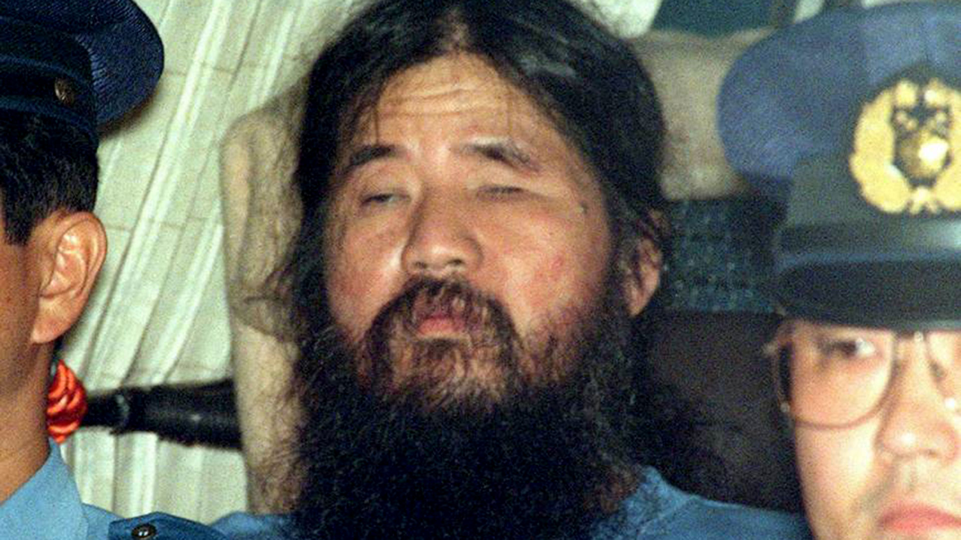 Shoko Asahara, líder del culto japonés Aum Shinrikyo.